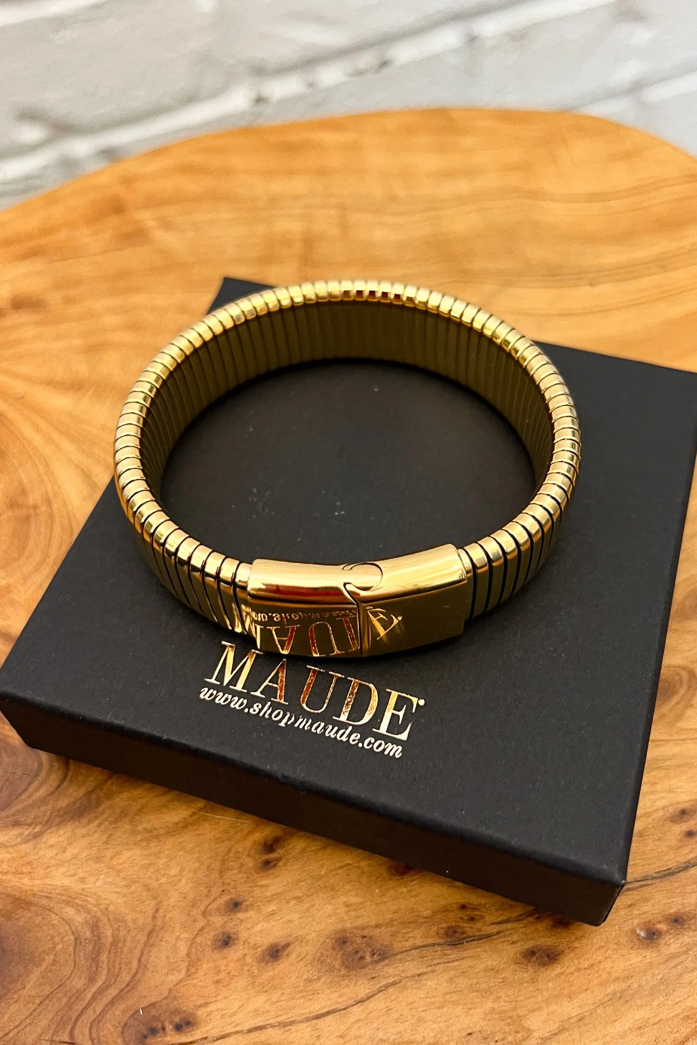 18K Isla Thick Chain Bracelet - Silver sold by Maude