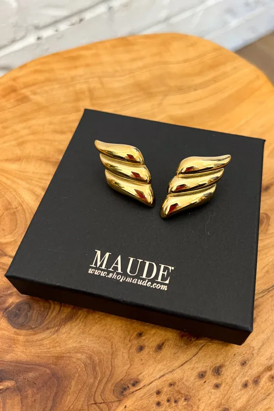 18K Lilah Statement Earrings sold by Maude