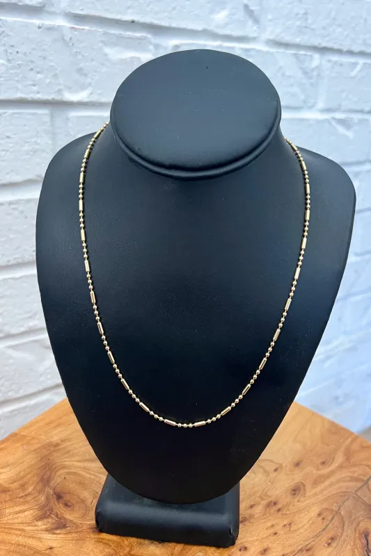 18K Lila Pill Chain Necklace sold by Maude