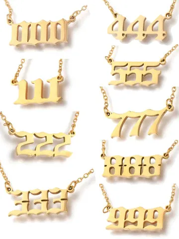 Farrah B Angel Number Necklace sold by Maude product image thumbnail 2