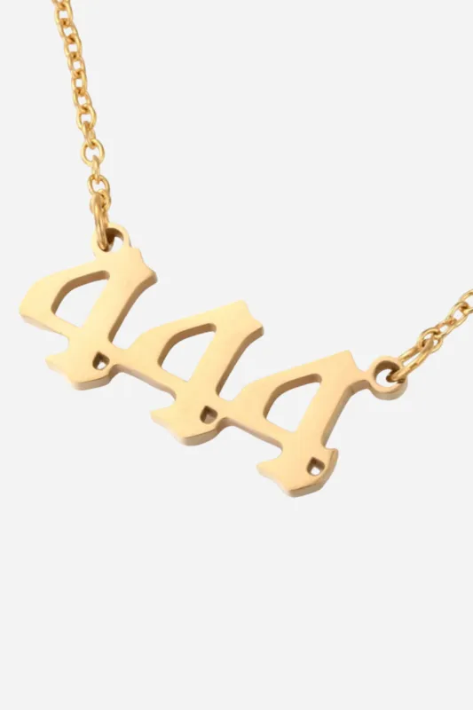 Farrah B Angel Number Necklace sold by Maude