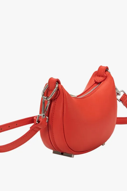 Melie Bianco - Sasha Mini Crossbody Purse - Red made by Maude