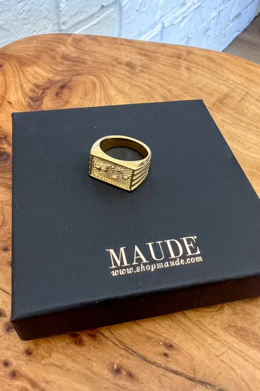 18K Snake Ring sold by Maude