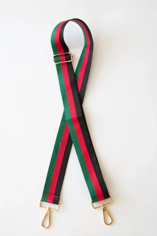 Guitar Style Bag and Camera Strap - Green/Red/Black sold by Maude