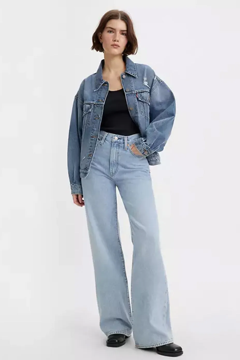 Levi's Ribcage Wide Leg Women's Jeans sold by Maude