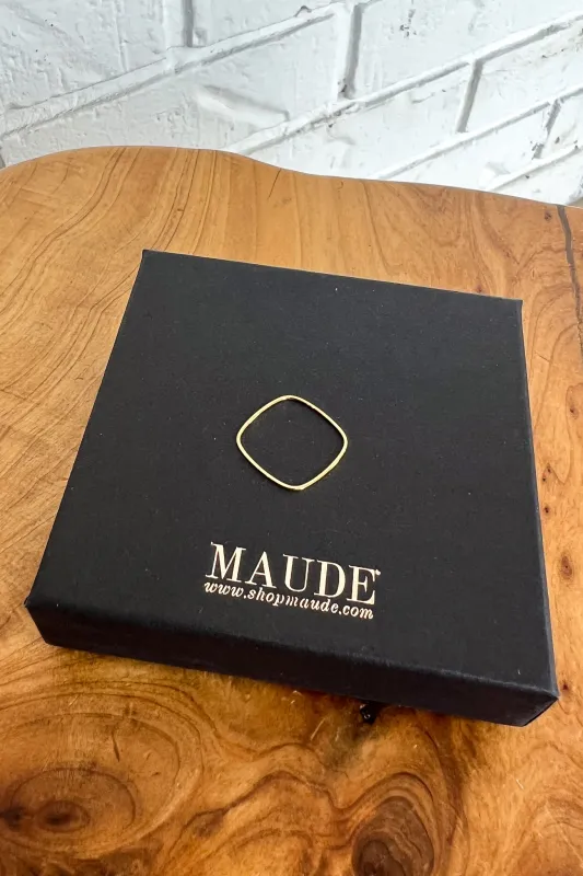 18K Square Ring sold by Maude