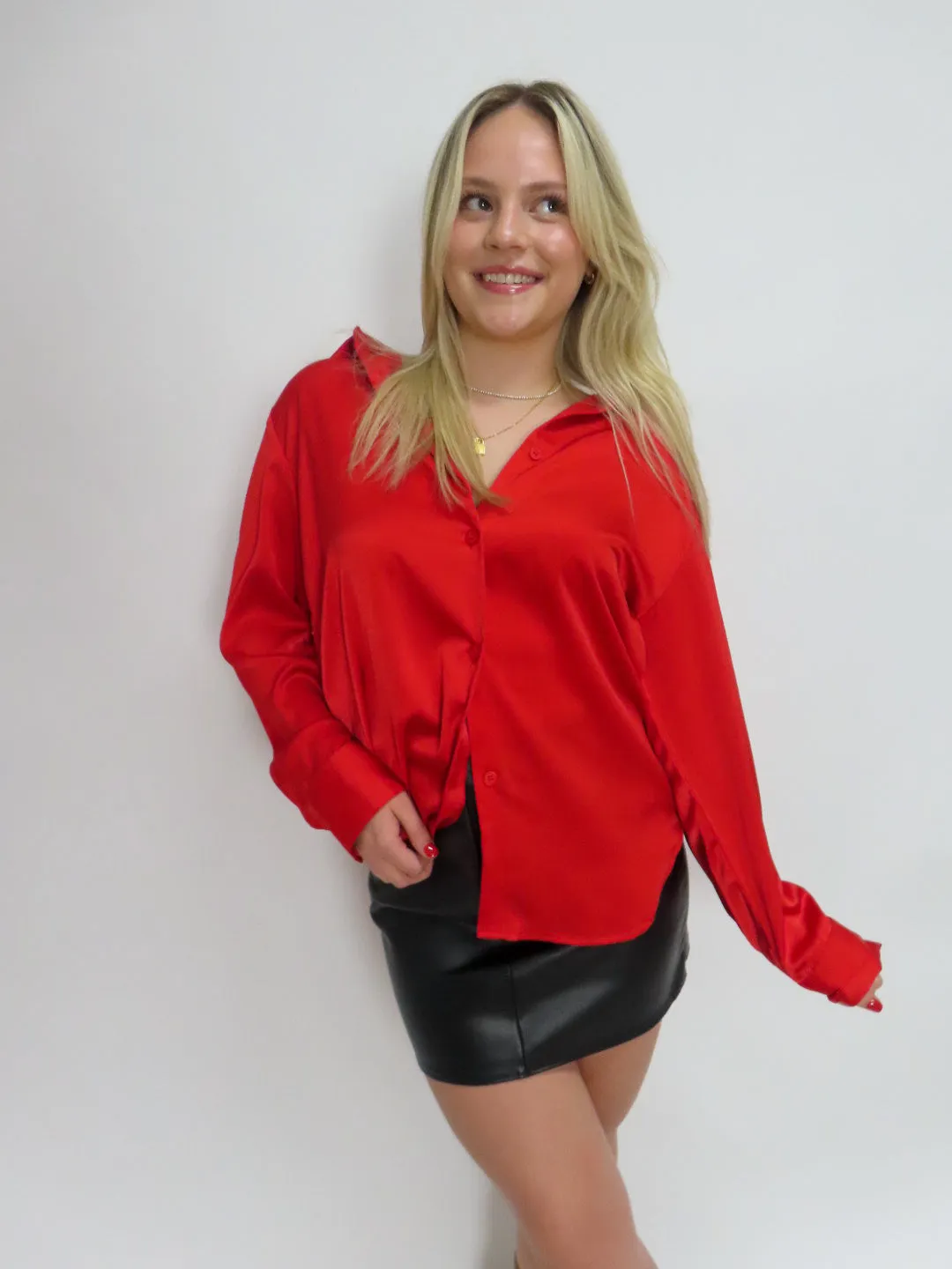 Paris Silky Button Down Top sold by Maude product image thumbnail 4