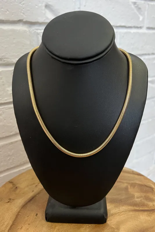 18K Lola Snake Chain Necklace sold by Maude