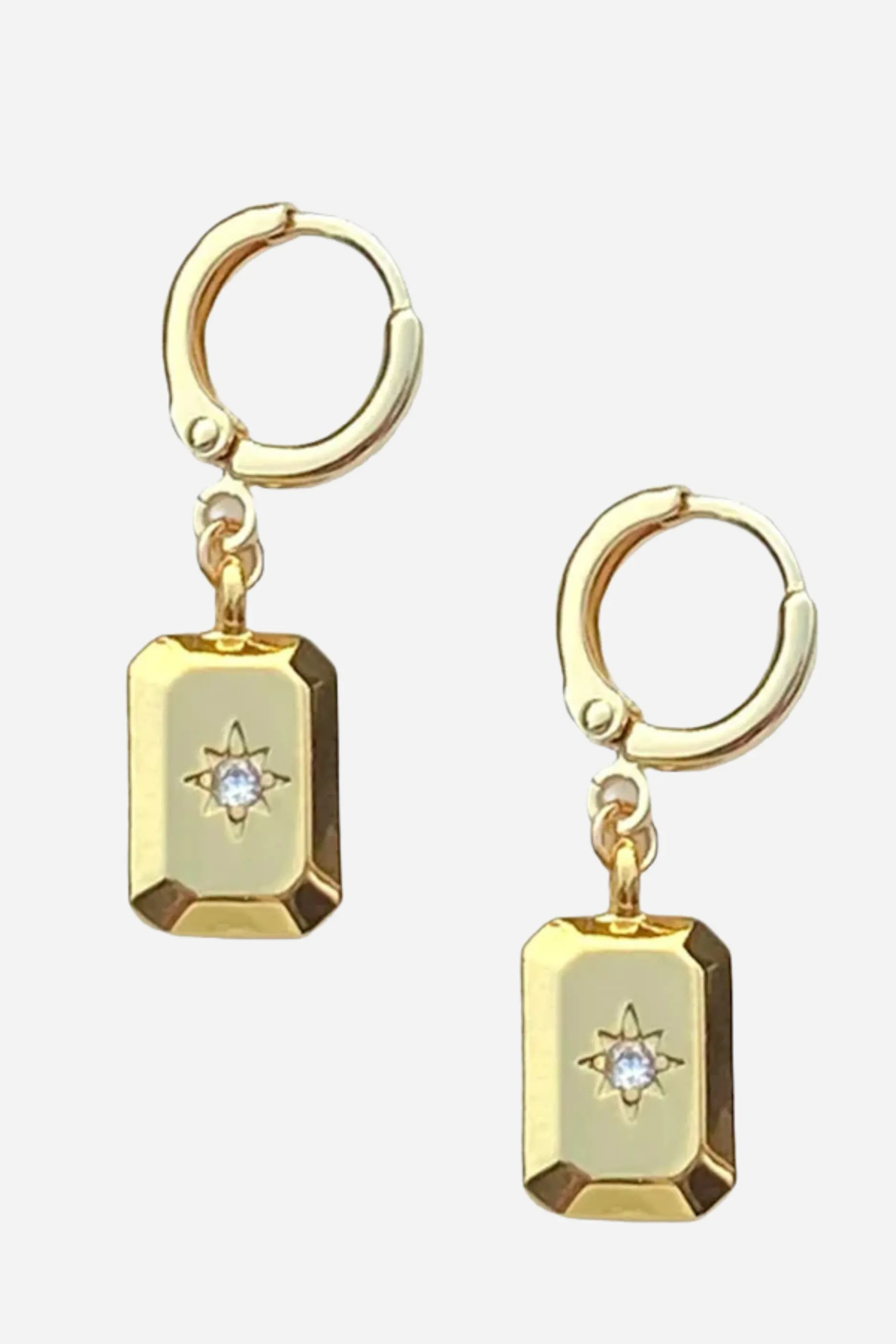 Farrah B Starlit Huggie Earrings sold by Maude