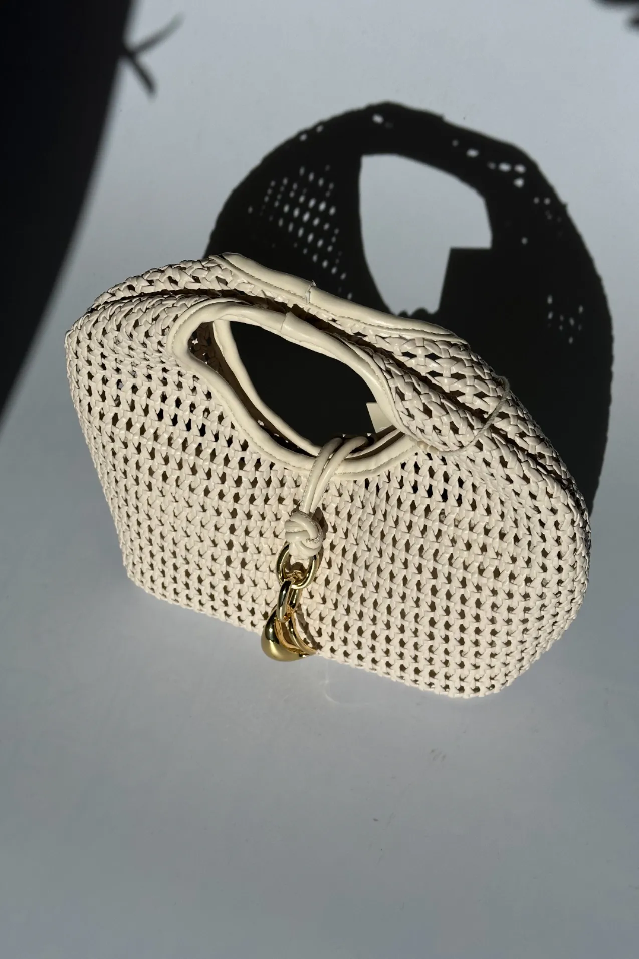 Dolce Vita Dahlia Woven Bag - Cream sold by Maude