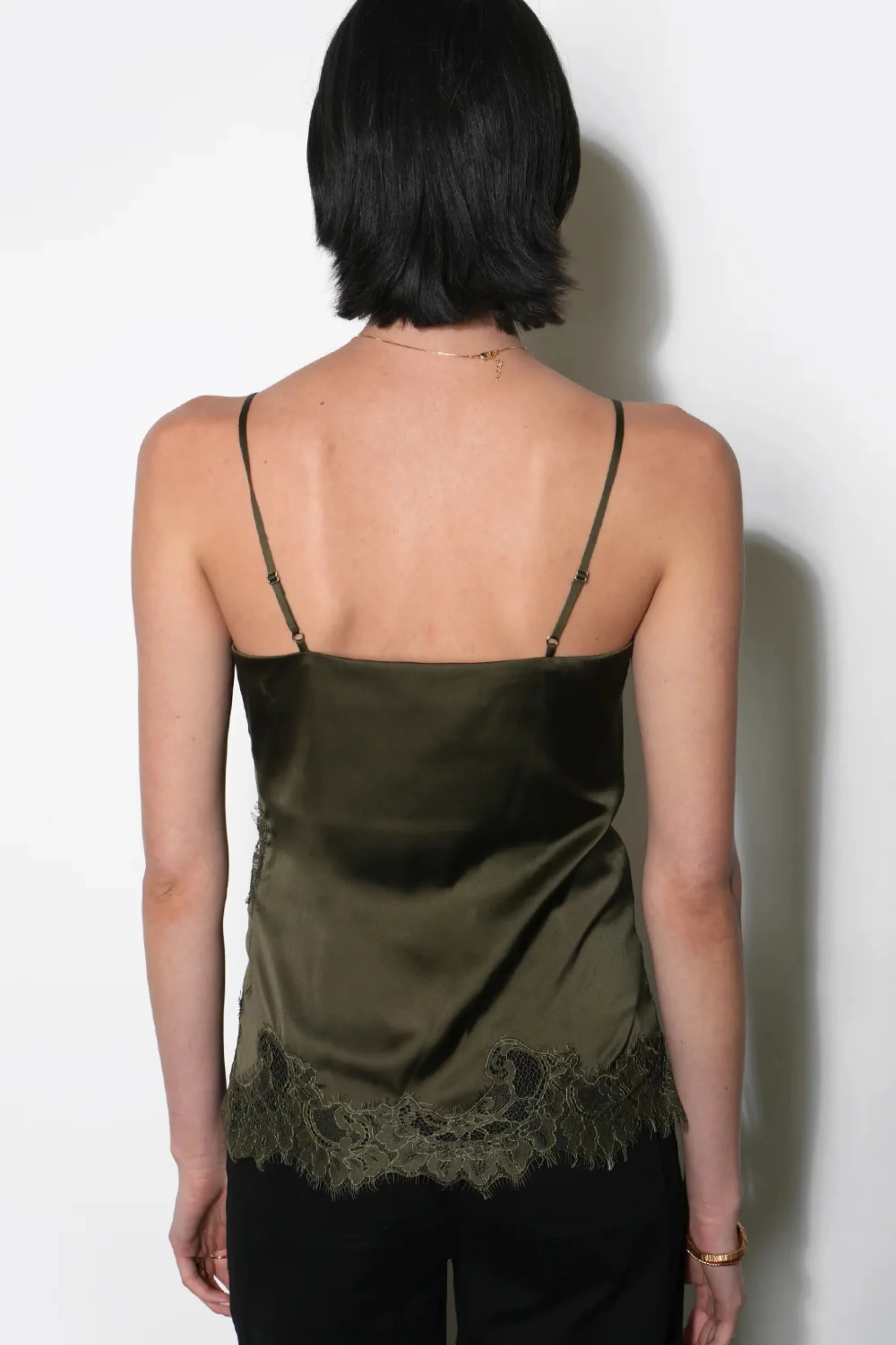 Stella Lace Hem Cami - Olive sold by Maude product image thumbnail 3