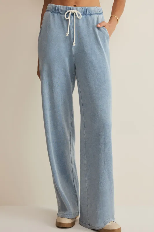 Z Supply Hunter Knit Denim Pant - Ocean Air Indigo made by Z Supply