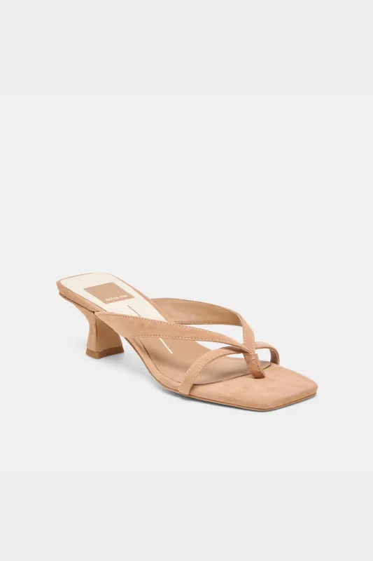 Dolce Vita Brevel Heels - Toffee Suede sold by Maude