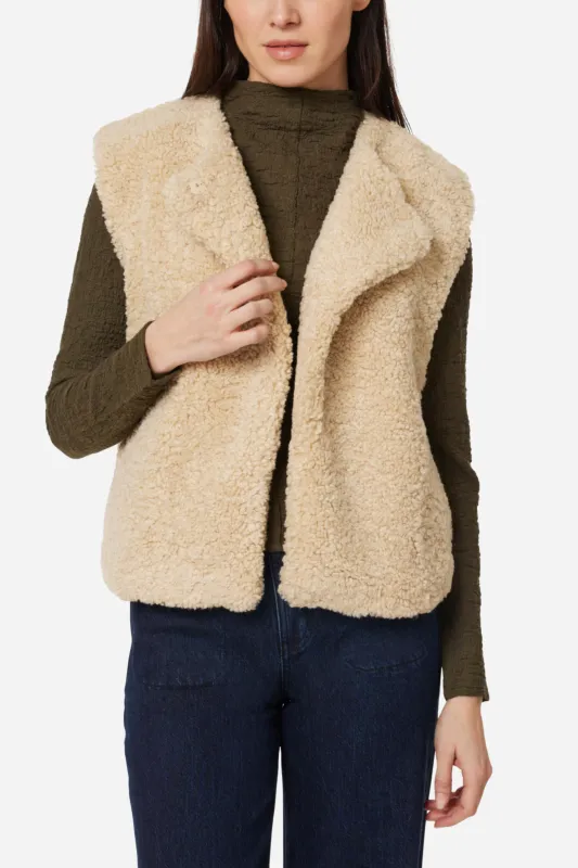 Sherpa Vest - Tan sold by Maude