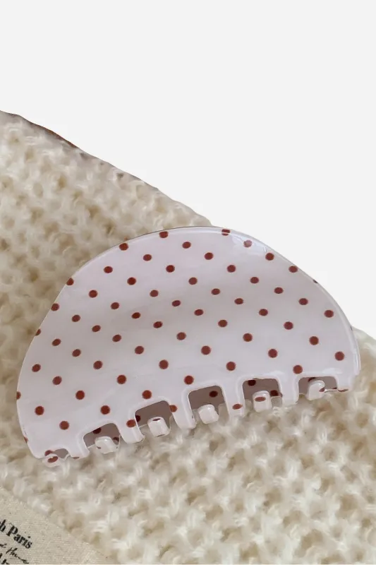 Polka Dot Claw Clip made by Maude