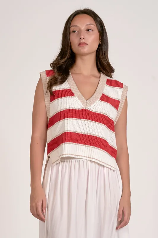 Luna Striped Tank sold by Maude