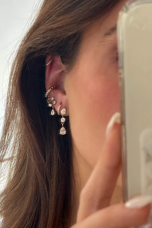 18K Izzy Earrings made by Maude