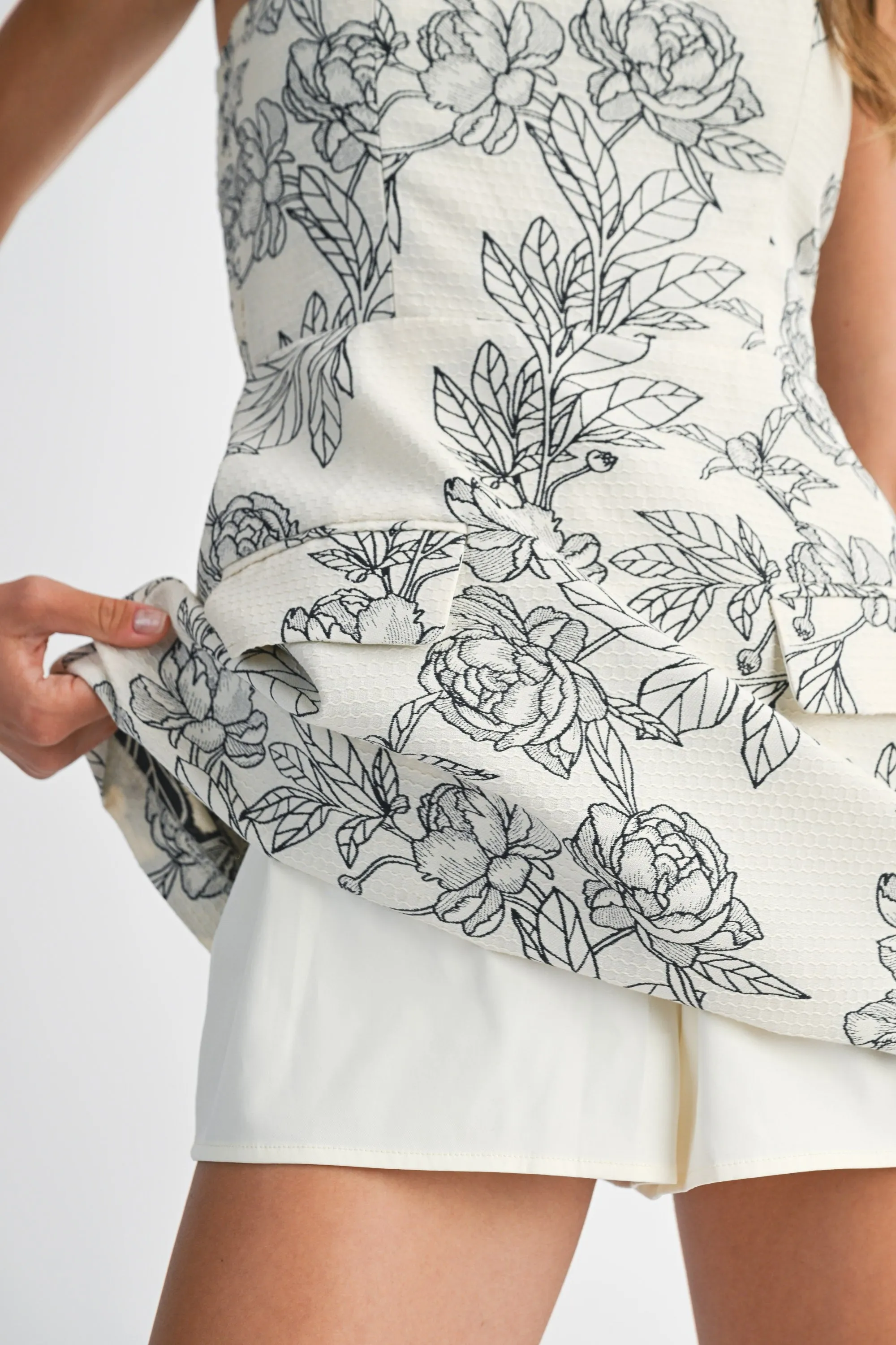 Jacquard Floral Mini Dress - Black sold by Maude product image thumbnail 5