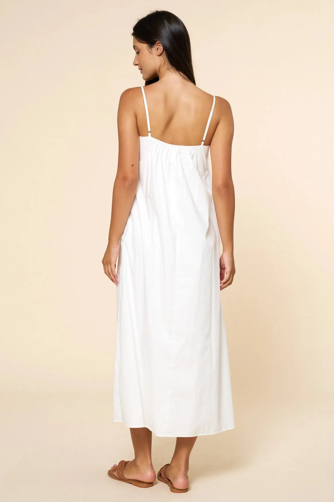 Pleated Maxi Dress - White sold by Maude product image thumbnail 5