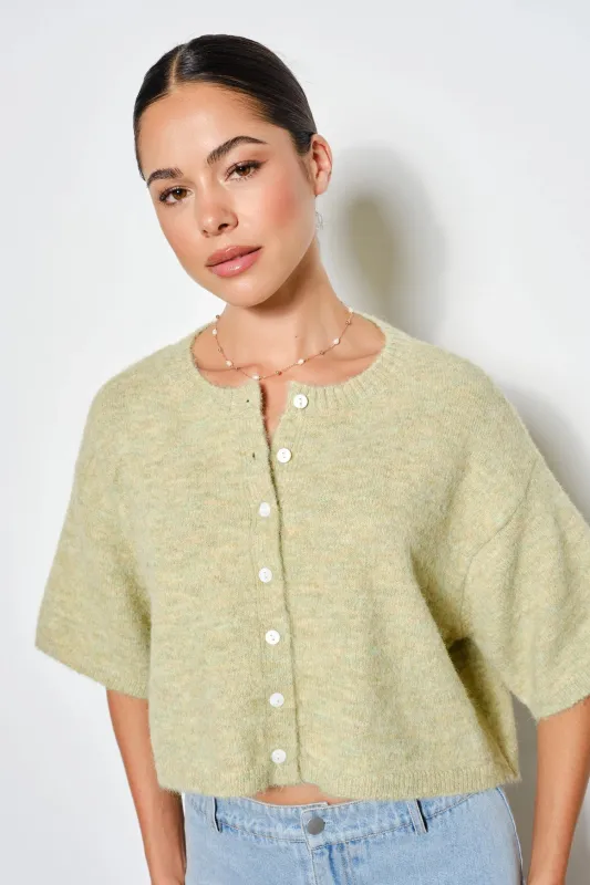 Peppa Cardigan - Light Green made by Pretty Garbage