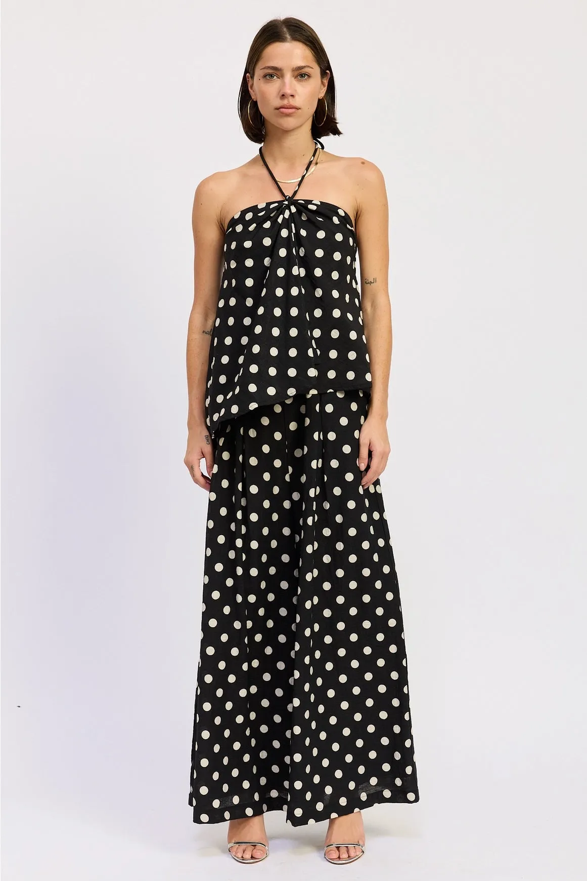 Wide Leg Polka Dot Pants sold by Maude product image thumbnail 2