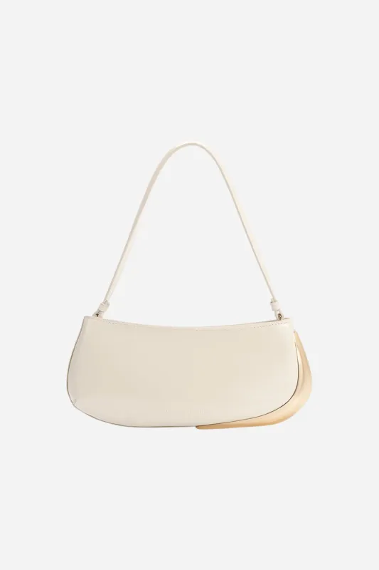 Melie Bianco - Sade Shoulder Bag - Ivory sold by Maude