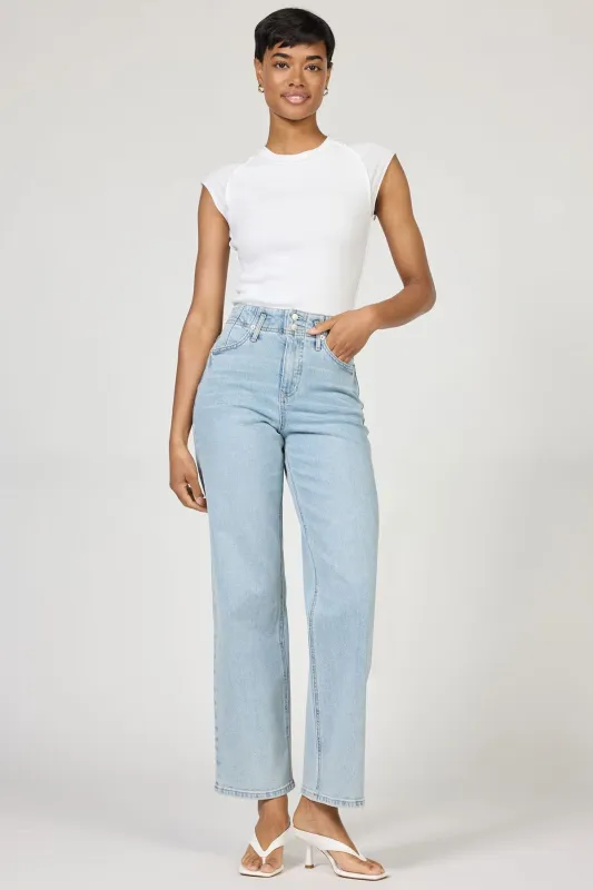 Holly High Rise Denim Jeans - Morning Sky made by Maude