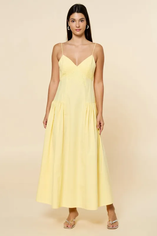 Summer Lace Maxi Dress - Yellow sold by Maude
