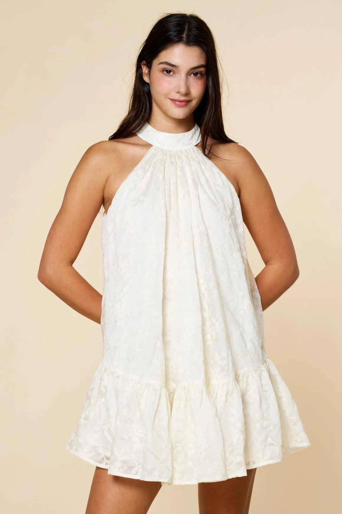 Darling Bow Mini Dress sold by Maude