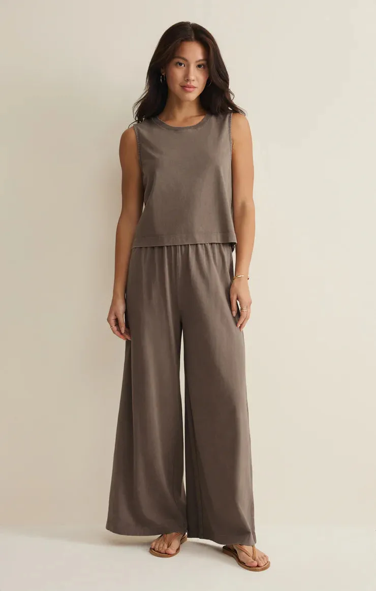 Z Supply Scout Jersey Flare Pant - Perfectly Taupe sold by Maude product image thumbnail 4