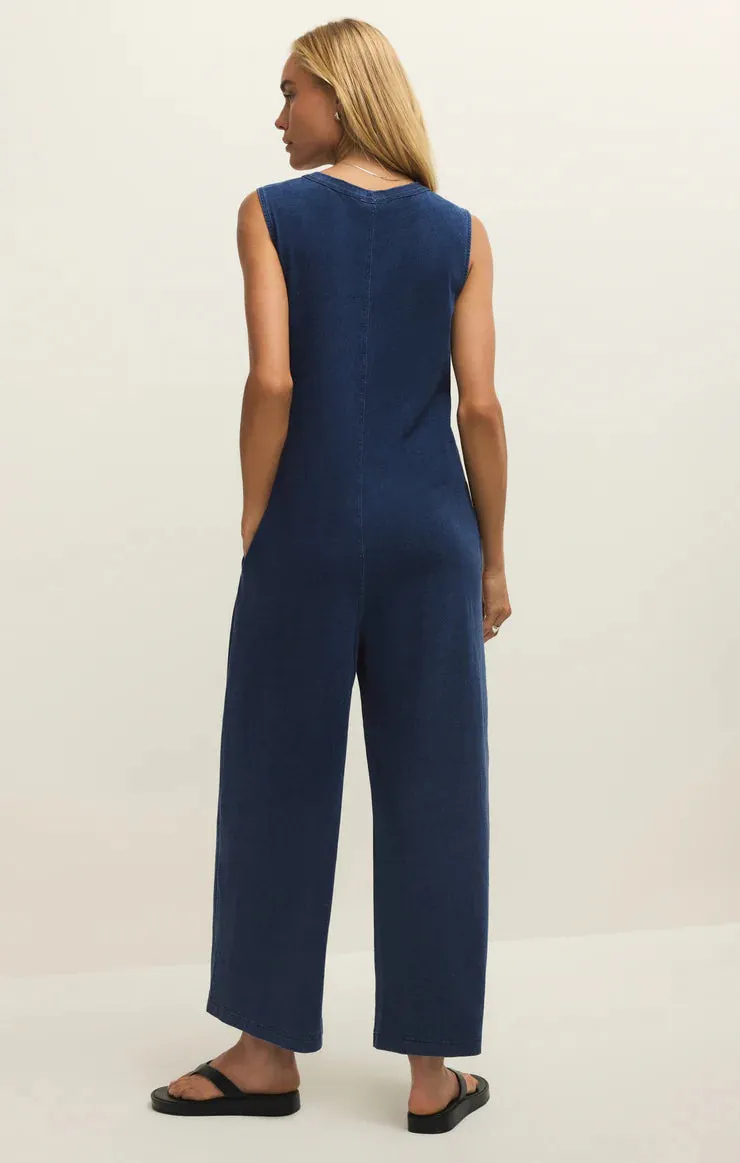 Z Supply Fiona Jersey Denim Jumpsuit sold by Maude product image thumbnail 2