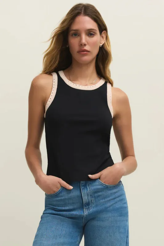 Z Supply Clarke Rib Tank - Black made by Z Supply