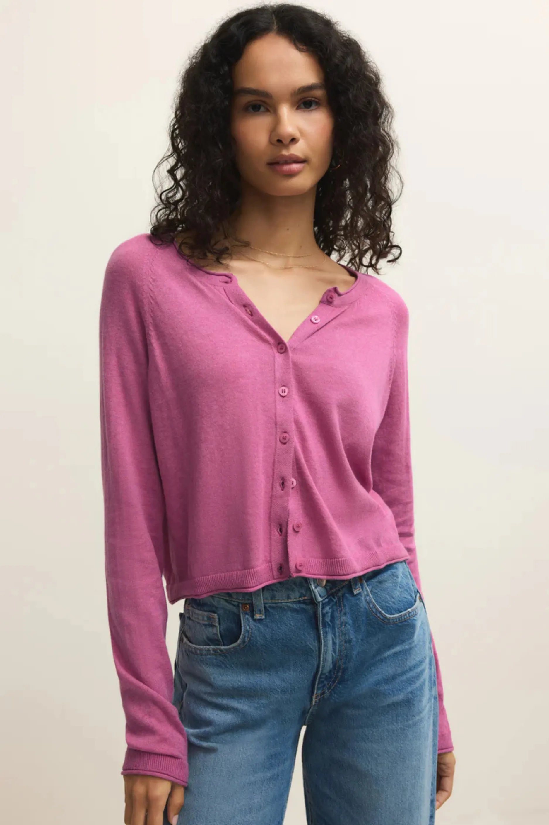 Z Supply The Perfect Layer Cardigan - Rose sold by Maude