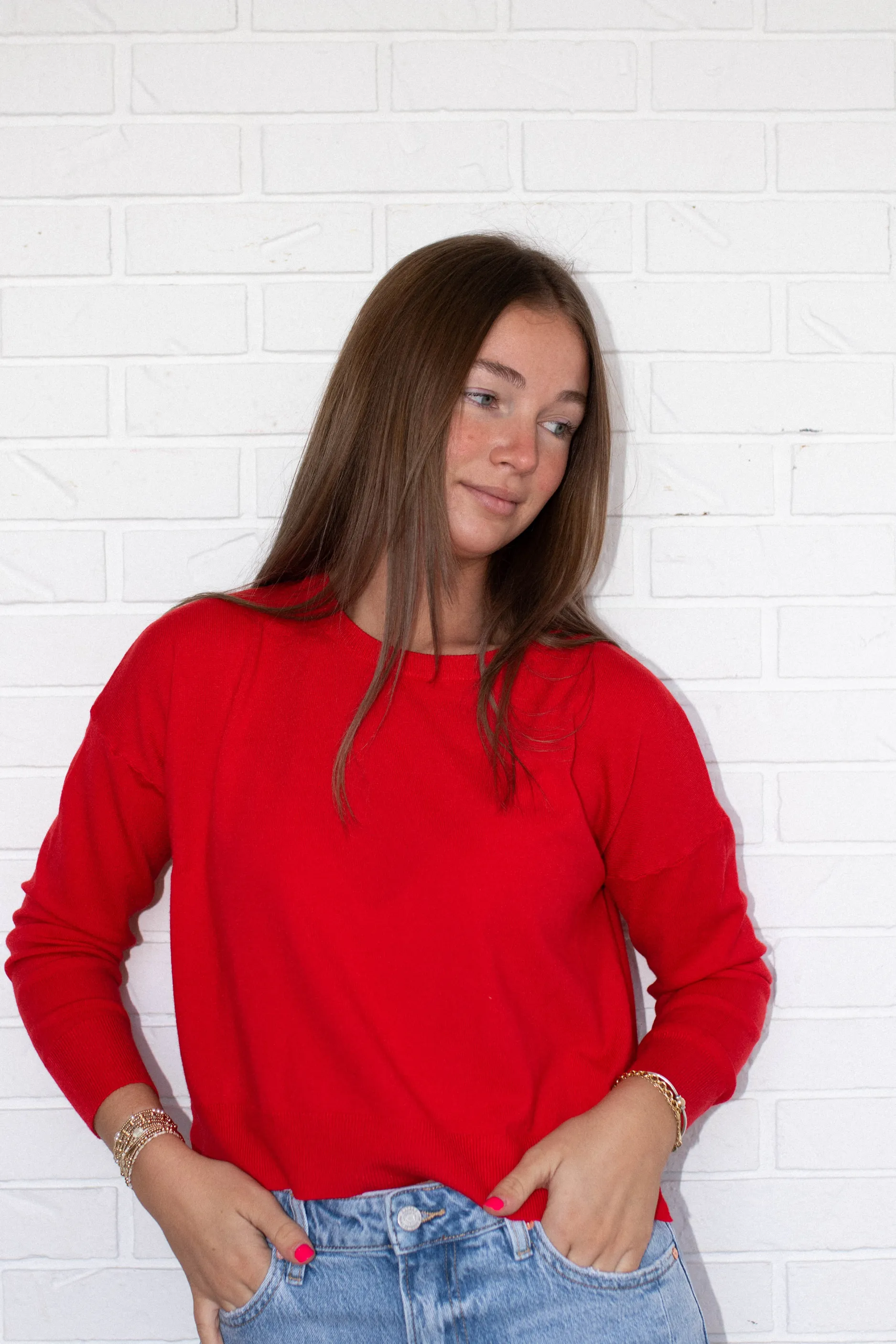 Polly Sweater - Cherry Red sold by Maude product image thumbnail 2