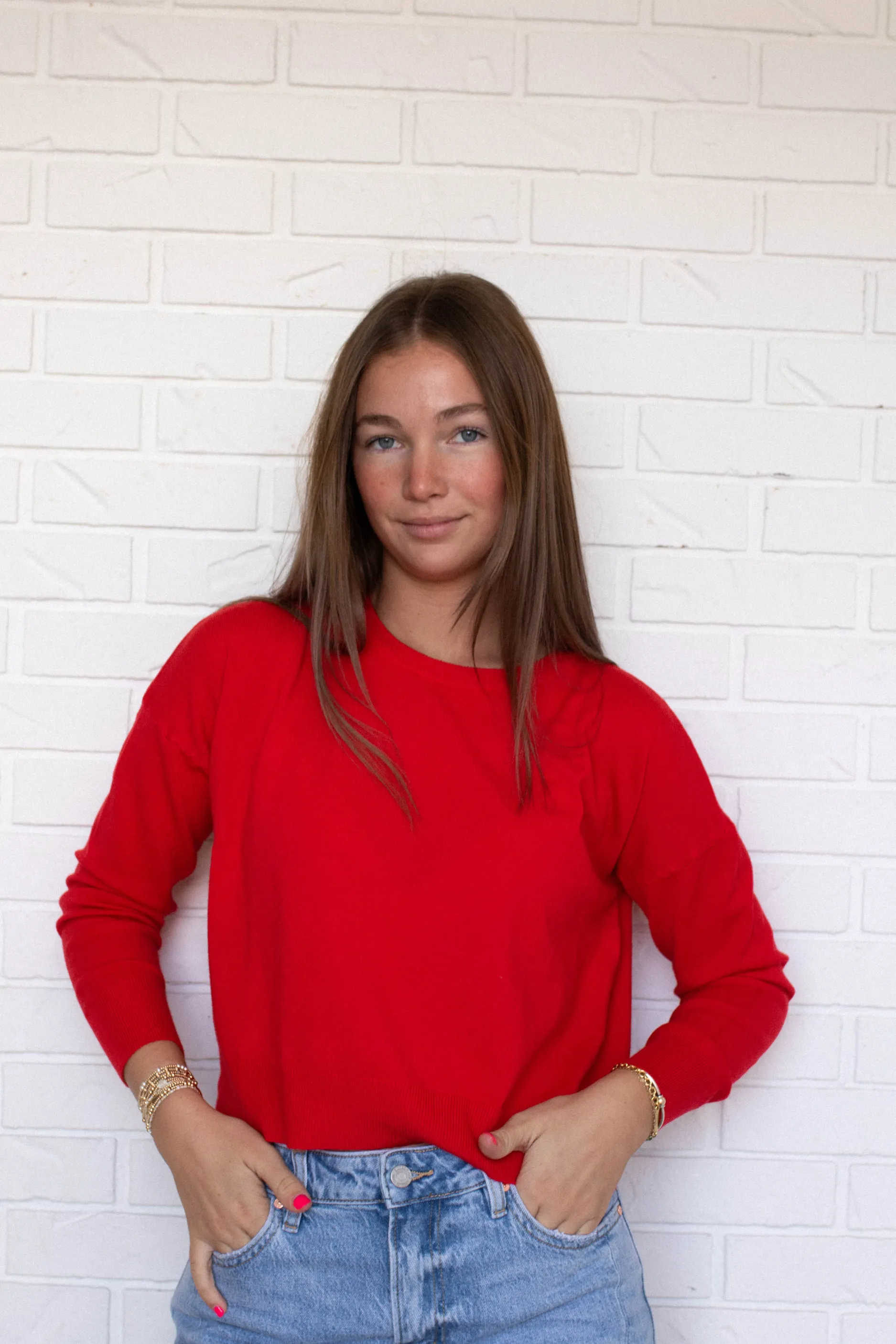 Polly Sweater - Cherry Red sold by Maude product image thumbnail 4