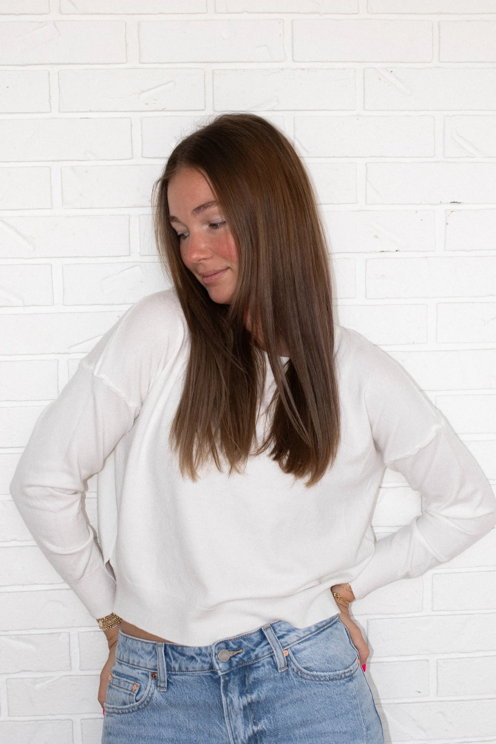 Polly Sweater - Pearl sold by Maude product image thumbnail 4