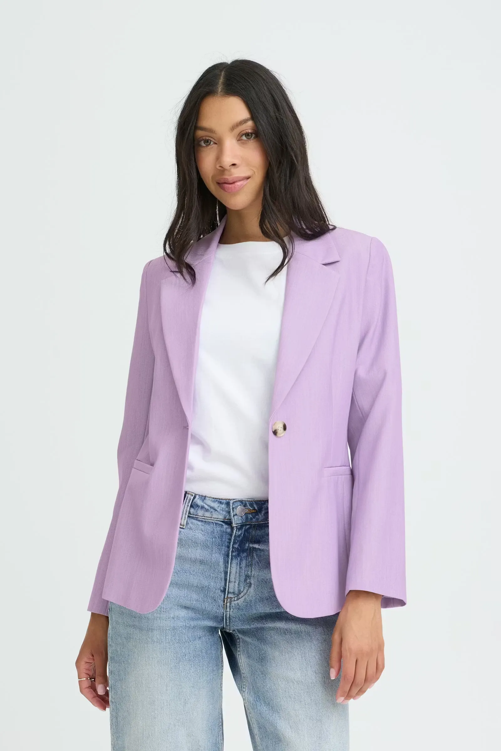 Bydanta Blazer - Lavender Melange sold by Maude