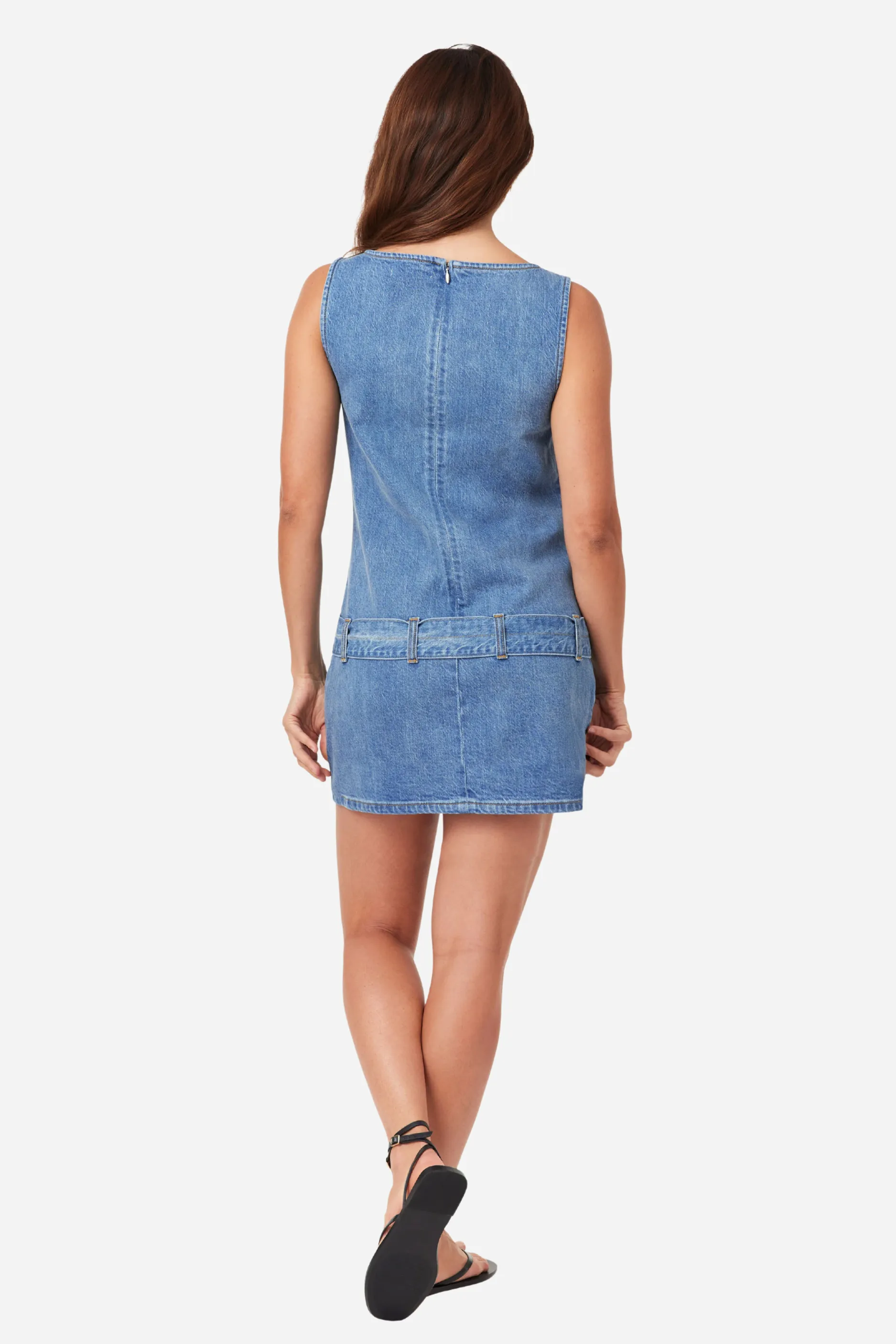 Habitual - Denim Belted Mini Dress sold by Maude product image thumbnail 3