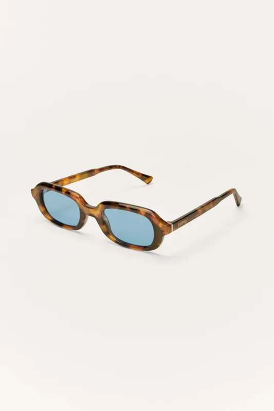 Z Supply - Myst Sunglasses - Tort Blue made by Z Supply