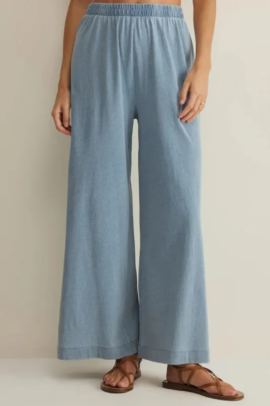 Z Supply Scout Jersey Denim Pant - Ocean Air Indigo made by Z Supply