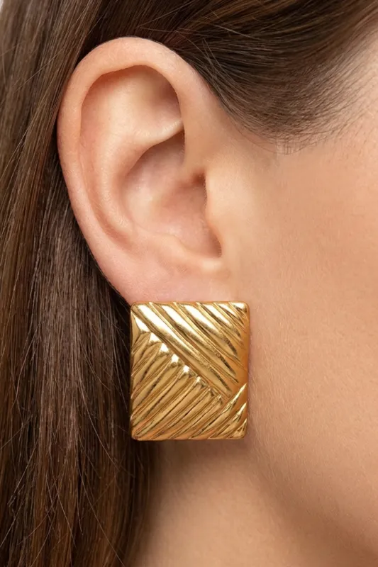 18K Nia Statement Earrings made by Maude