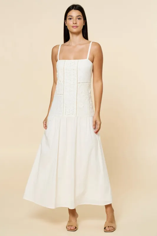 Floral Drop Waist Maxi Dress made by Lalavon
