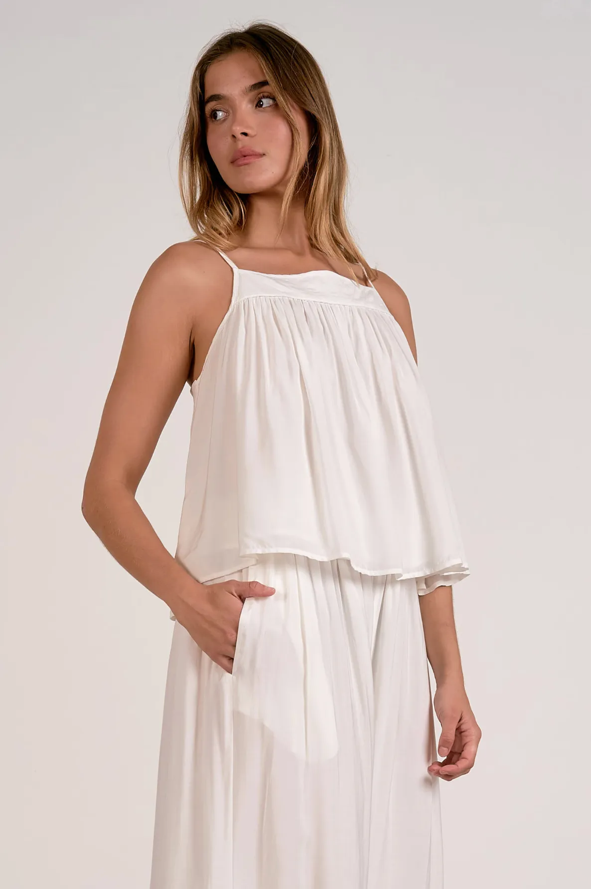 Luna Tank - White sold by Maude product image thumbnail 2
