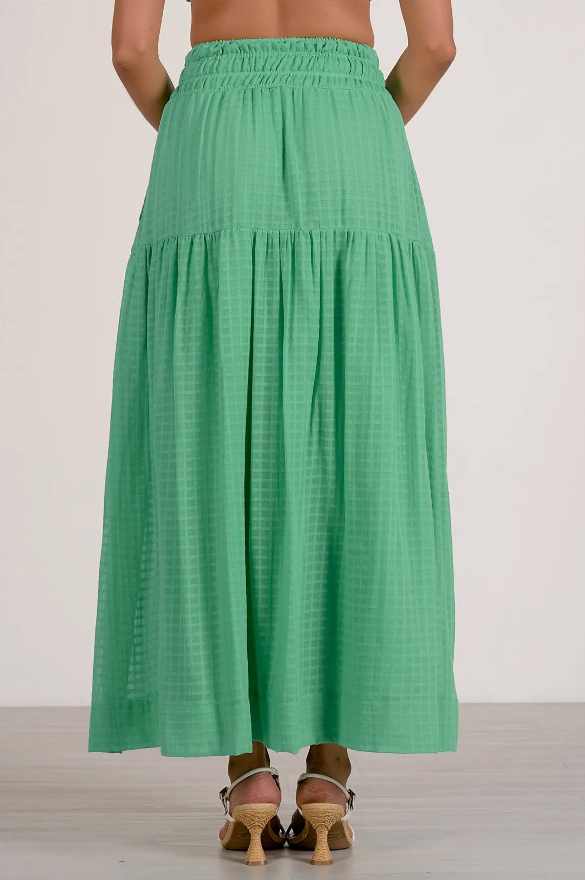 Linen Summer Maxi Skirt - Mint sold by Maude product image thumbnail 4