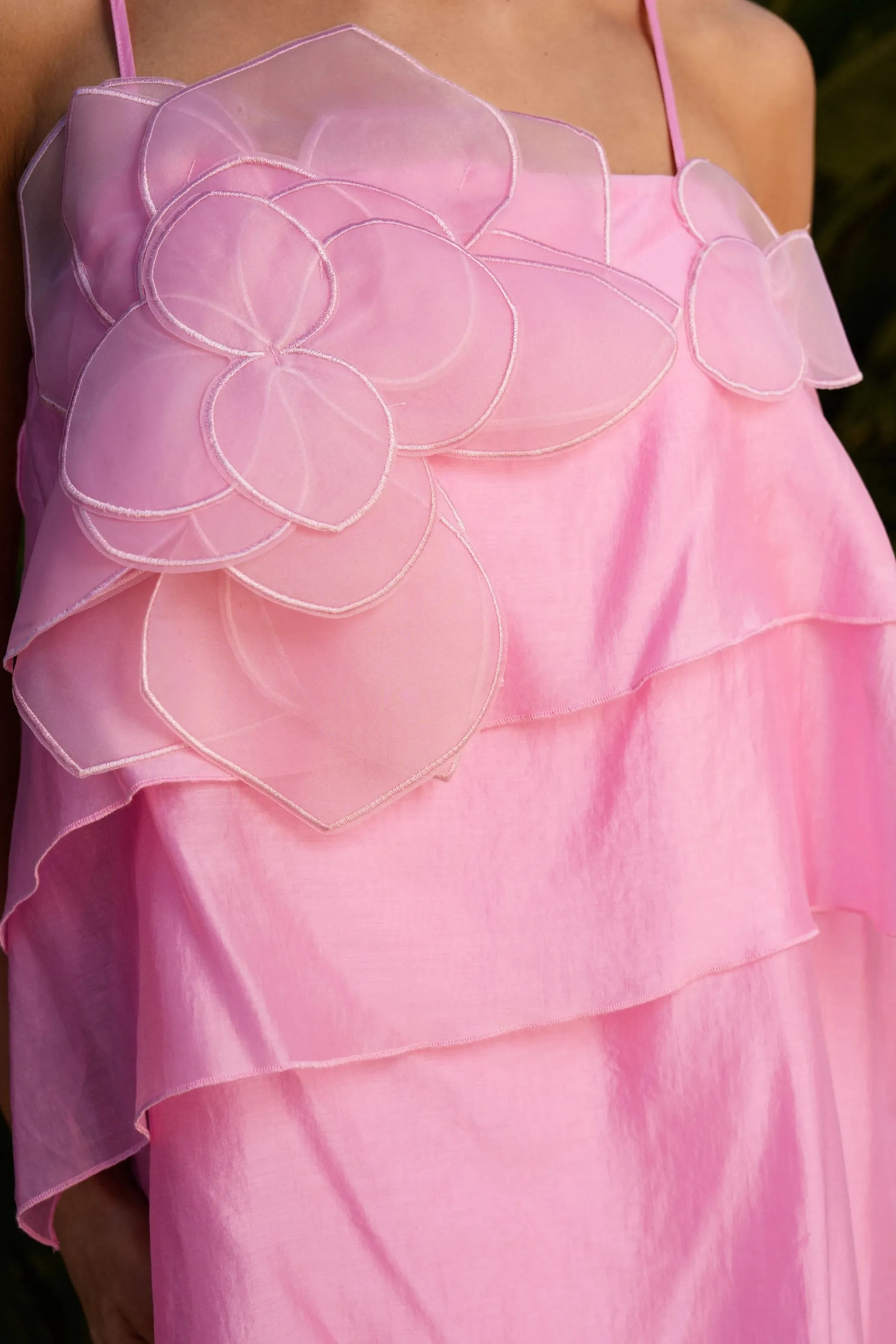Floral Applique Tiered Maxi Dress sold by Maude product image thumbnail 2
