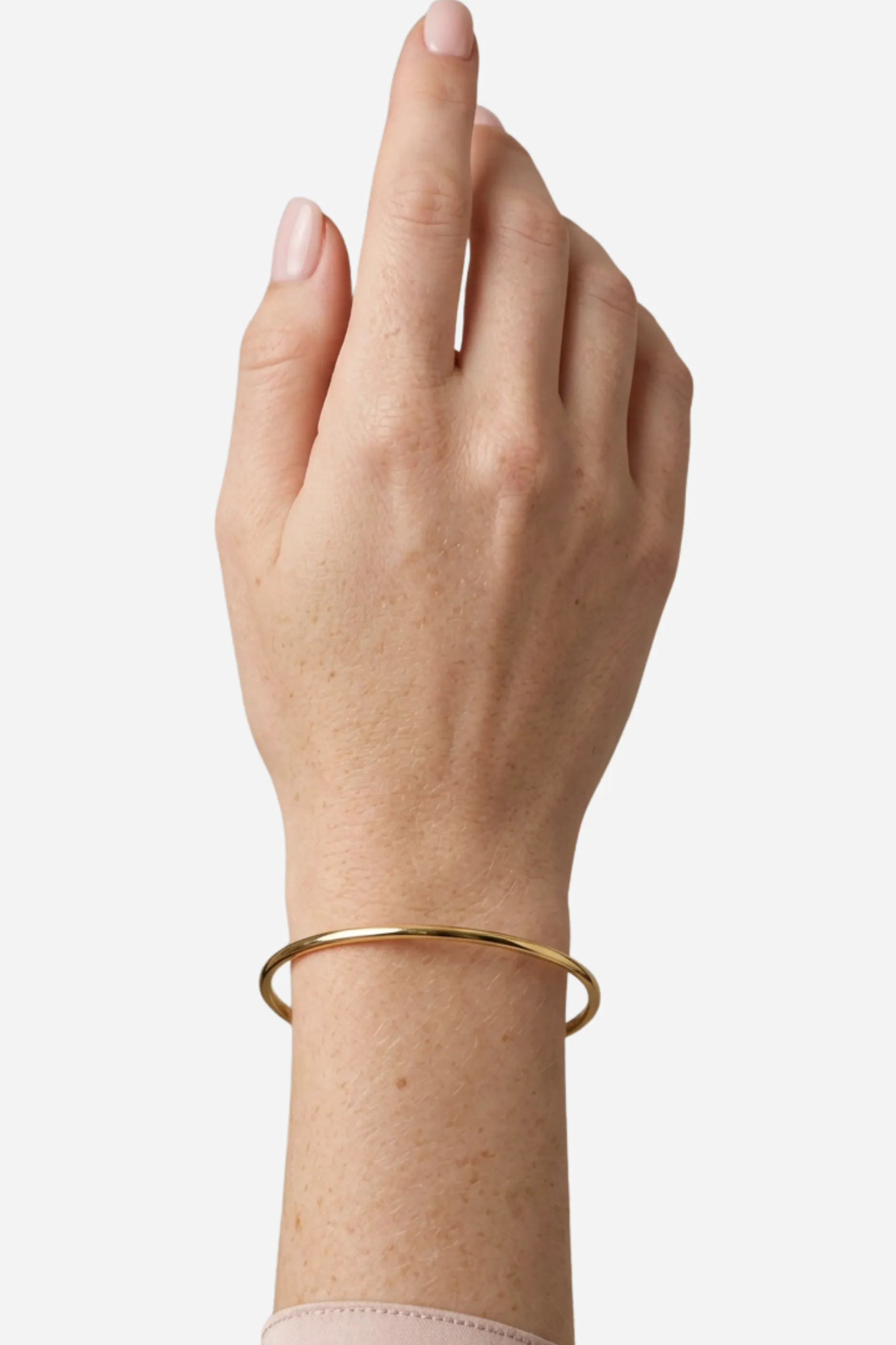 18K Lydia Bangle Bracelet - Gold sold by Maude