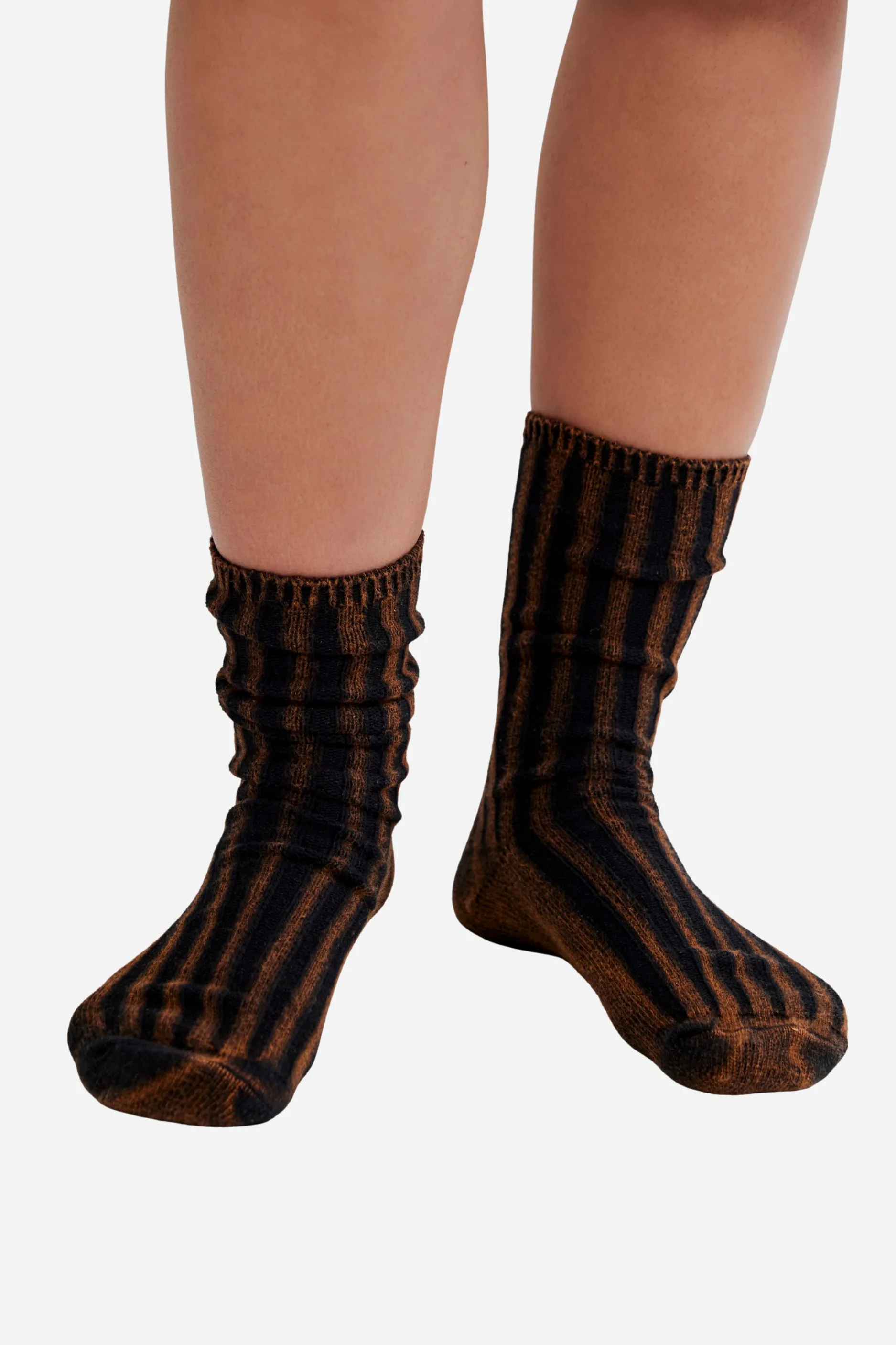 Free People Overdyed Trouser Socks - Tobacco sold by Maude product image thumbnail 2