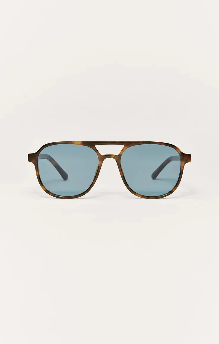 Z Supply - Tourist Sunglasses - Tort Blue sold by Maude product image thumbnail 2