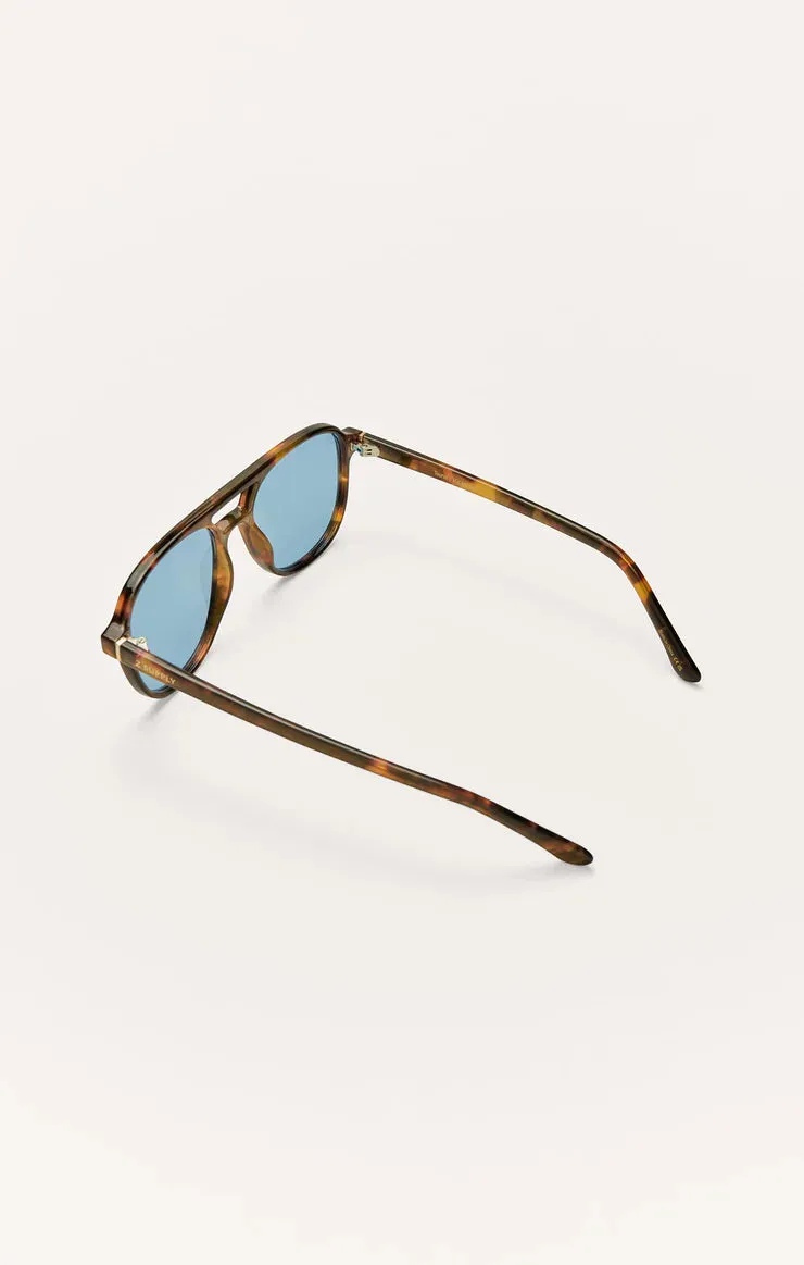 Z Supply - Tourist Sunglasses - Tort Blue sold by Maude product image thumbnail 3