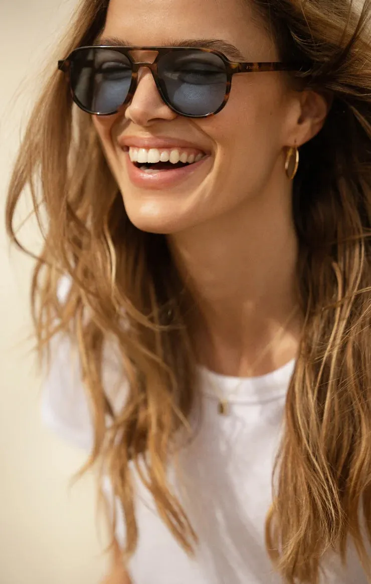 Z Supply - Tourist Sunglasses - Tort Blue sold by Maude product image thumbnail 5